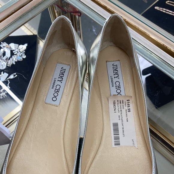 Jimmy Choo Metallic Flats - Picture 7 of 12